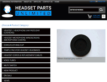 Tablet Screenshot of headsetpartsunlimited.com